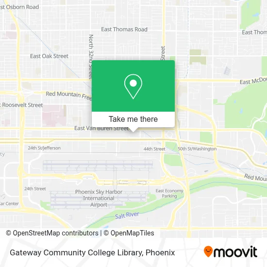 Gateway Community College Library map