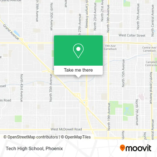 Tech High School map