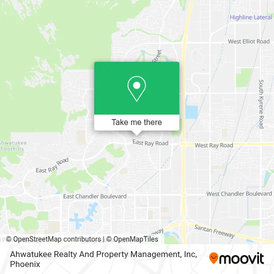 Ahwatukee Realty And Property Management, Inc map