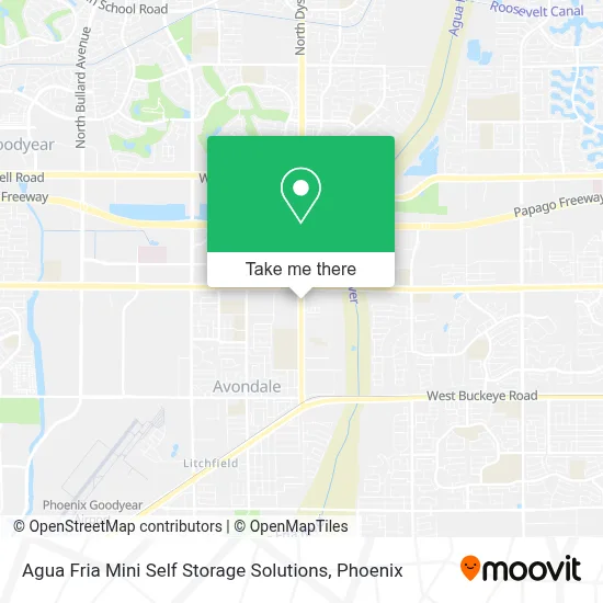 Agua Fria Mini Self Storage Solutions map