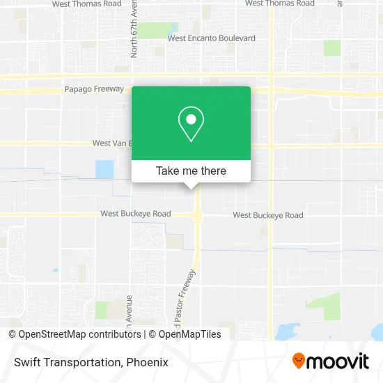 Swift Transportation map
