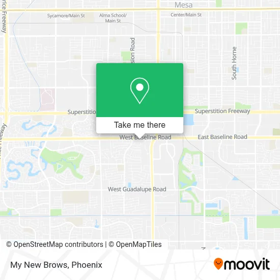 My New Brows map