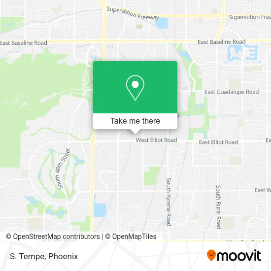 S. Tempe map