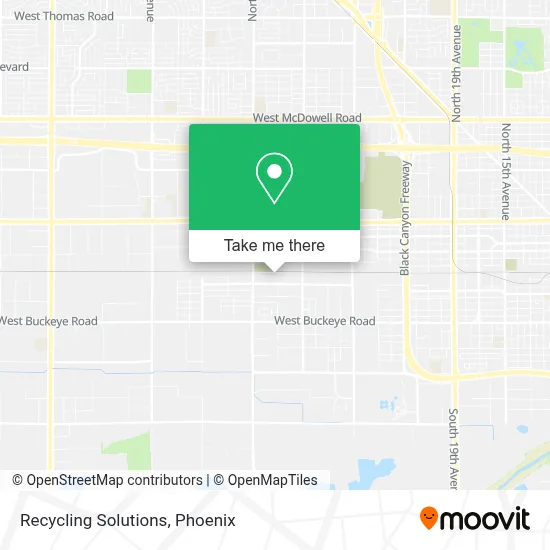 Recycling Solutions map