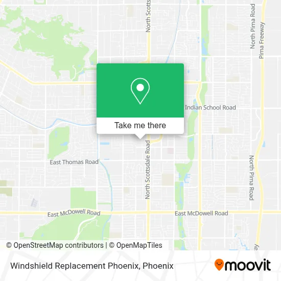 Windshield Replacement Phoenix map