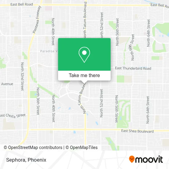 Sephora map