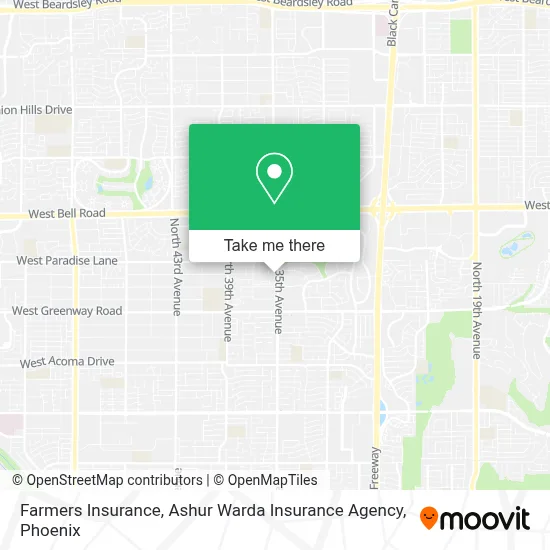 Farmers Insurance, Ashur Warda Insurance Agency map