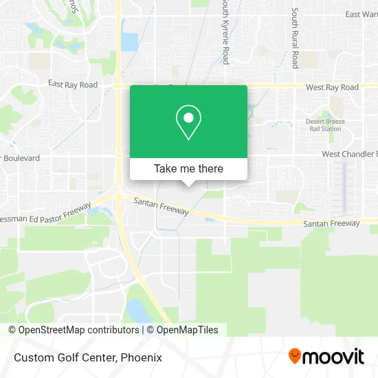 Custom Golf Center map