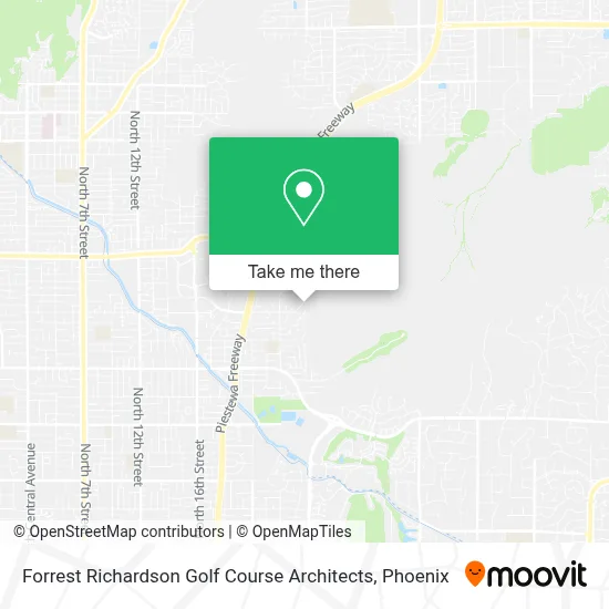 Forrest Richardson Golf Course Architects map
