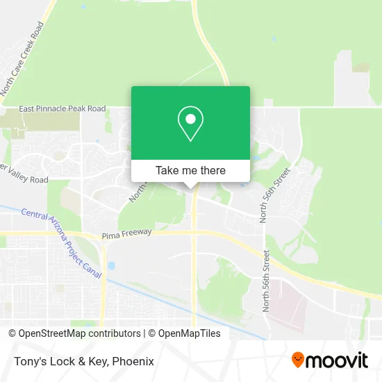 Tony's Lock & Key map
