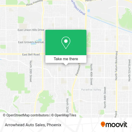 Arrowhead Auto Sales map