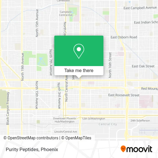 Purity Peptides map