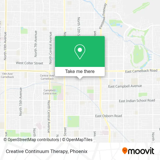Creative Continuum Therapy map