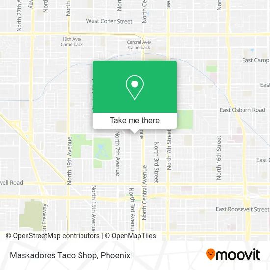 Maskadores Taco Shop map