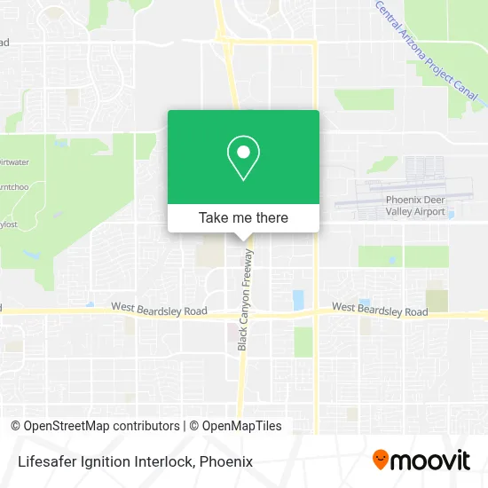 Lifesafer Ignition Interlock map