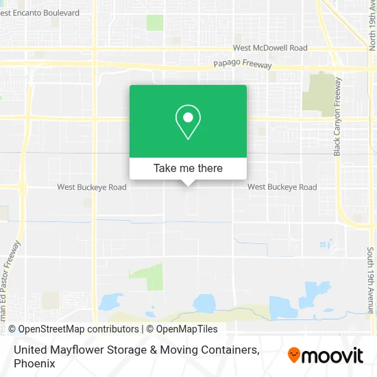 United Mayflower Storage & Moving Containers map