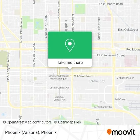 Phoenix (Arizona) map
