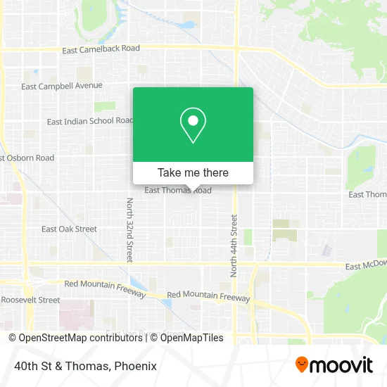 40th St & Thomas map