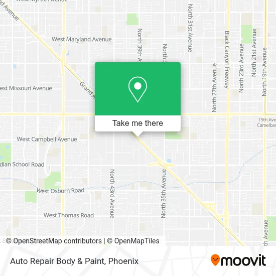 Auto Repair Body & Paint map