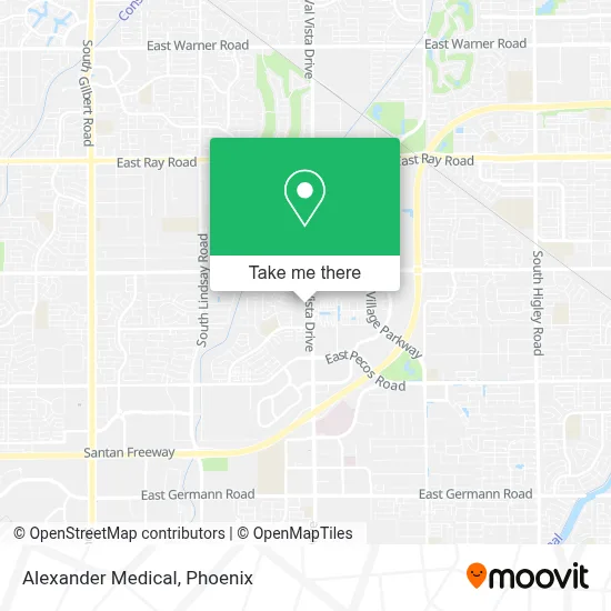 Alexander Medical map