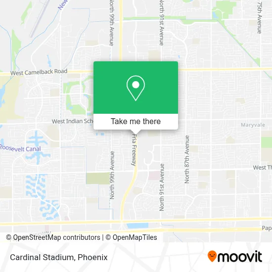 Cardinal Stadium map