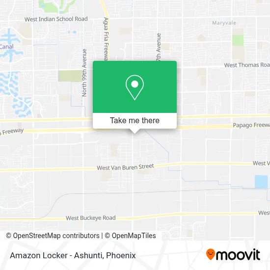 Amazon Locker - Ashunti map