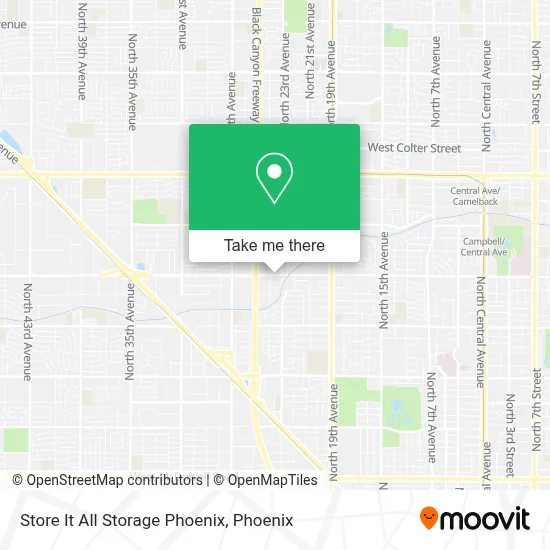 Store It All Storage Phoenix map