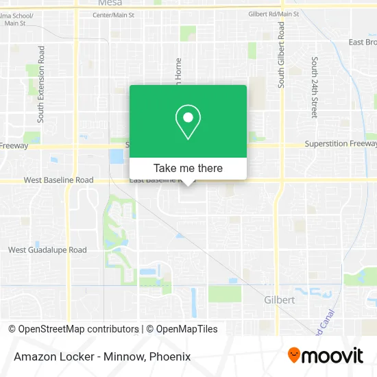 Amazon Locker - Minnow map
