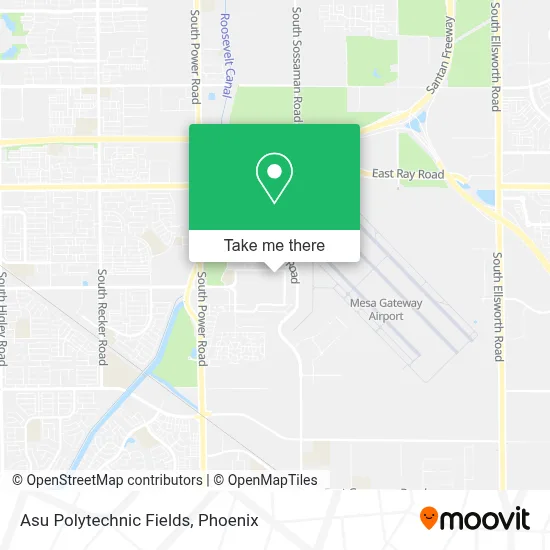 Asu Polytechnic Fields map