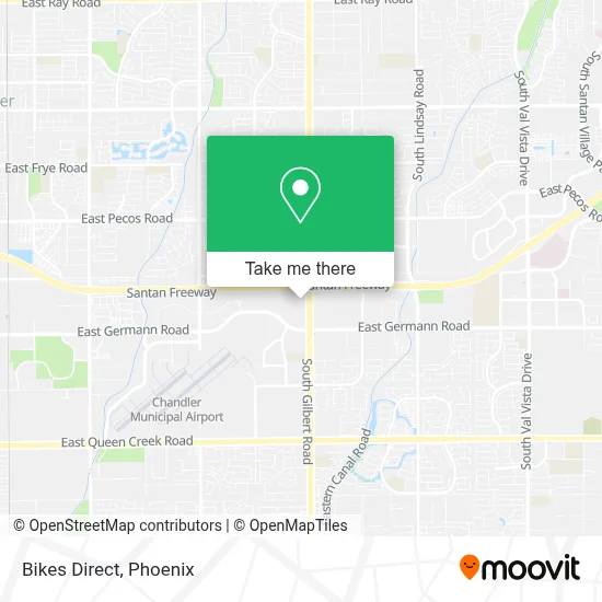Bikes Direct map