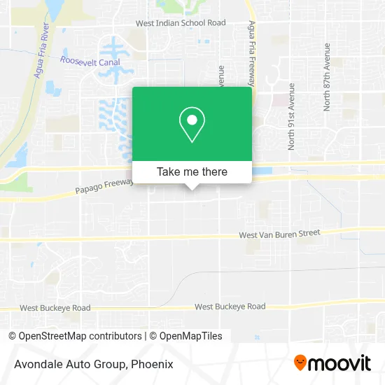 Avondale Auto Group map