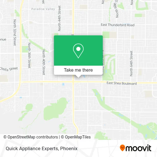 Quick Appliance Experts map