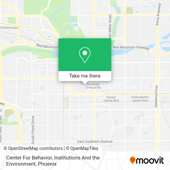 Center For Behavior, Institutions And the Environment map
