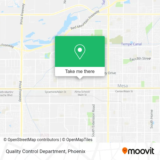 Quality Control Department map