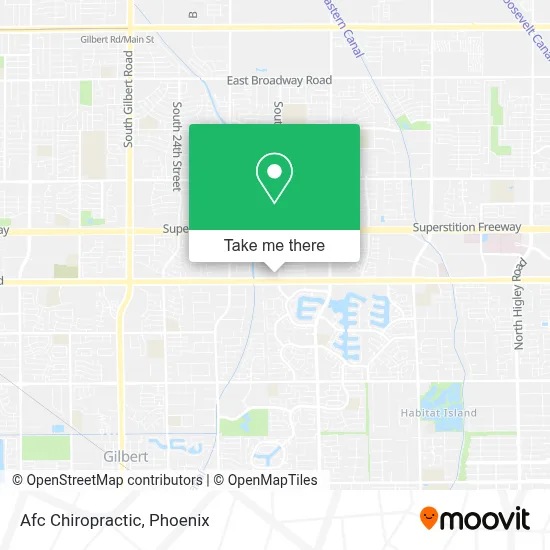 Afc Chiropractic map