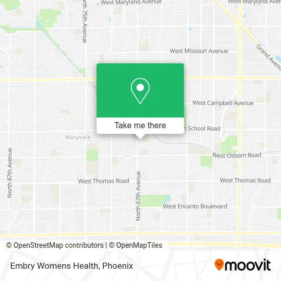 Embry Womens Health map