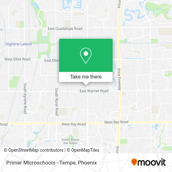 Primer Microschools - Tempe map