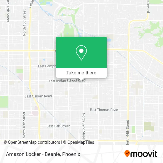 Amazon Locker - Beanie map