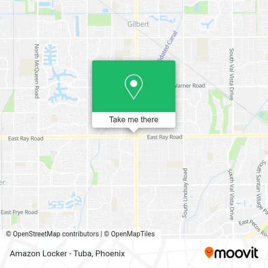 Amazon Locker - Tuba map