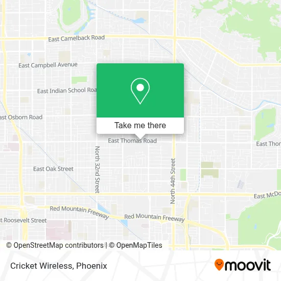 Cricket Wireless map