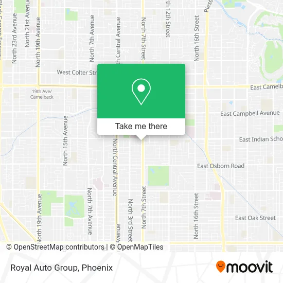 Royal Auto Group map