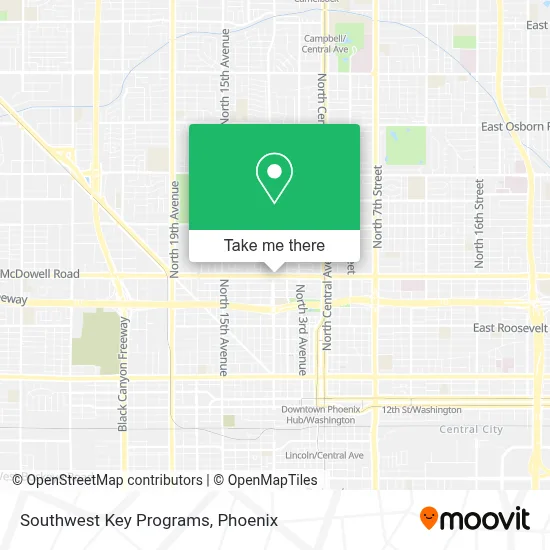 Southwest Key Programs map