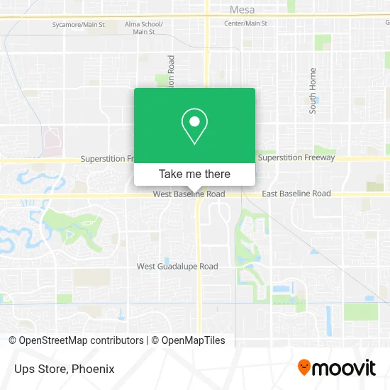 Ups Store map
