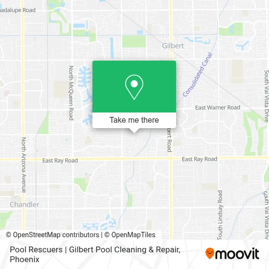 Pool Rescuers | Gilbert Pool Cleaning & Repair map