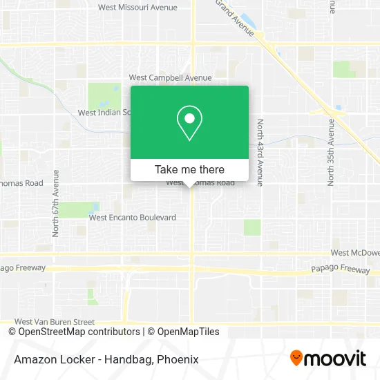 Amazon Locker - Handbag map