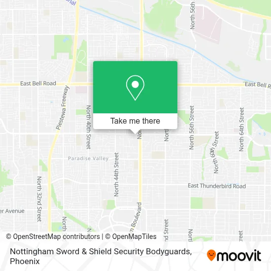 Nottingham Sword & Shield Security Bodyguards map