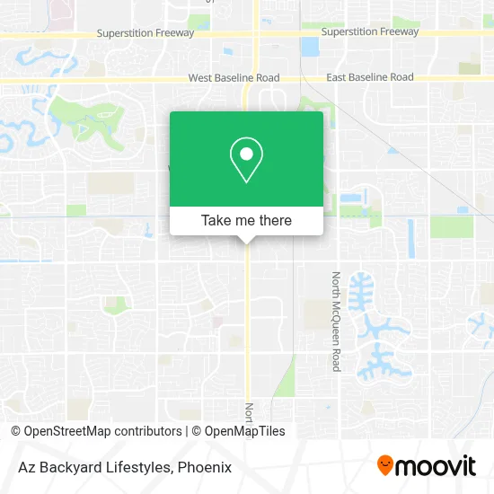 Az Backyard Lifestyles map
