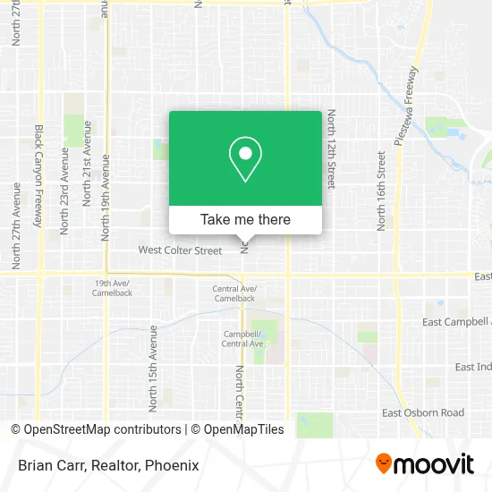 Brian Carr, Realtor map
