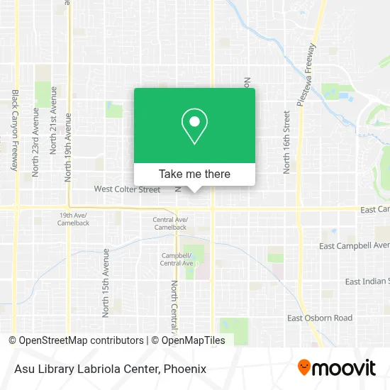 Asu Library Labriola Center map