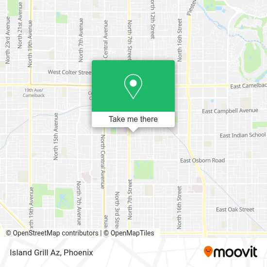 Island Grill Az map